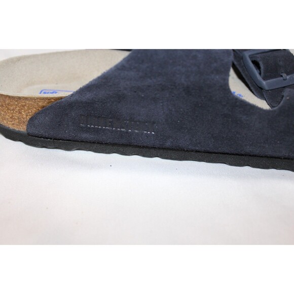 Birkenstock Women US 8 EU 39 Arizona Leather Sandals Washed Midnight Blue Narrow - Picture 4 of 5